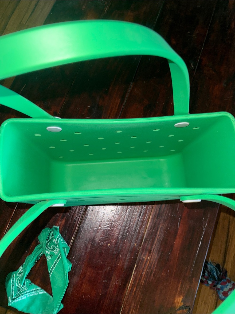 BOGG BAG Bright Green Perforated Tote - Picture 4 of 7